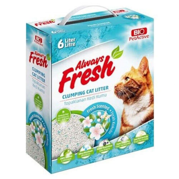 Bio Pet Active Fresh Ferah Kokulu Topaklanan Kedi Kumu 6 Lt